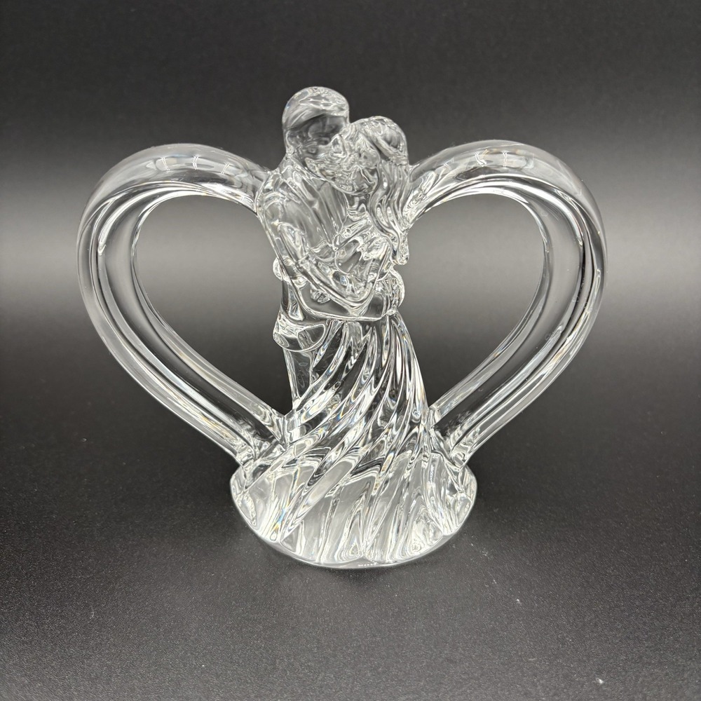 Lenox Wedding Promises Crystal Bride And Groom‎ Inside Heart Cake Topper